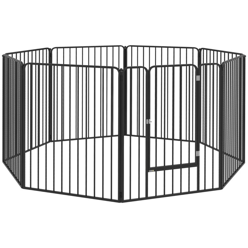 100cm 8 Panels Heavy Duty Dog Pen, Pet Playpen for Indoors, Outdoors, Small, Medium, Large Dogs